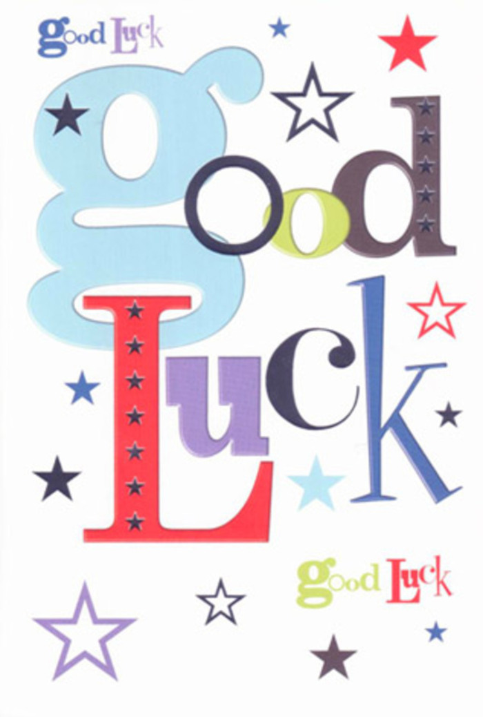 Radiating the uplifting optimism of Upminster, this good luck card dazzles with its modern vibrancy and comforting warmth. Each letter of 'Good Luck' stands out in a unique tone-powder blue, black, spirited red, and rich green-mirroring the diversity found in bouquets expertly crafted by Upminster's local florists. Playful stars, from silvery white to deep indigo, sprinkle the card as if reflecting the first twinkles of evening stars appearing over the sweeping lawns of Upminster Park. Spacious white areas are thoughtfully left open, allowing every colour to shine and each font's personality to emerge-the same careful balance you'll find in artful floral arrangements available for delivery around Corbets Tey. The surface is exquisitely smooth and inviting, a tactile echo of finely woven ribbon on a hand-finished bouquet. With its cheerful design and layers of hope, the card conjures the image of a supportive hand on the shoulder-a heartfelt gesture urging someone on, whether for a big audition, an exam, or the next chapter in life. More than just words, this card becomes a cherished keepsake, carrying Upminster's close-knit encouragement wherever it goes.